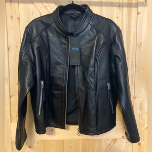 Black Zara Leather Jacket